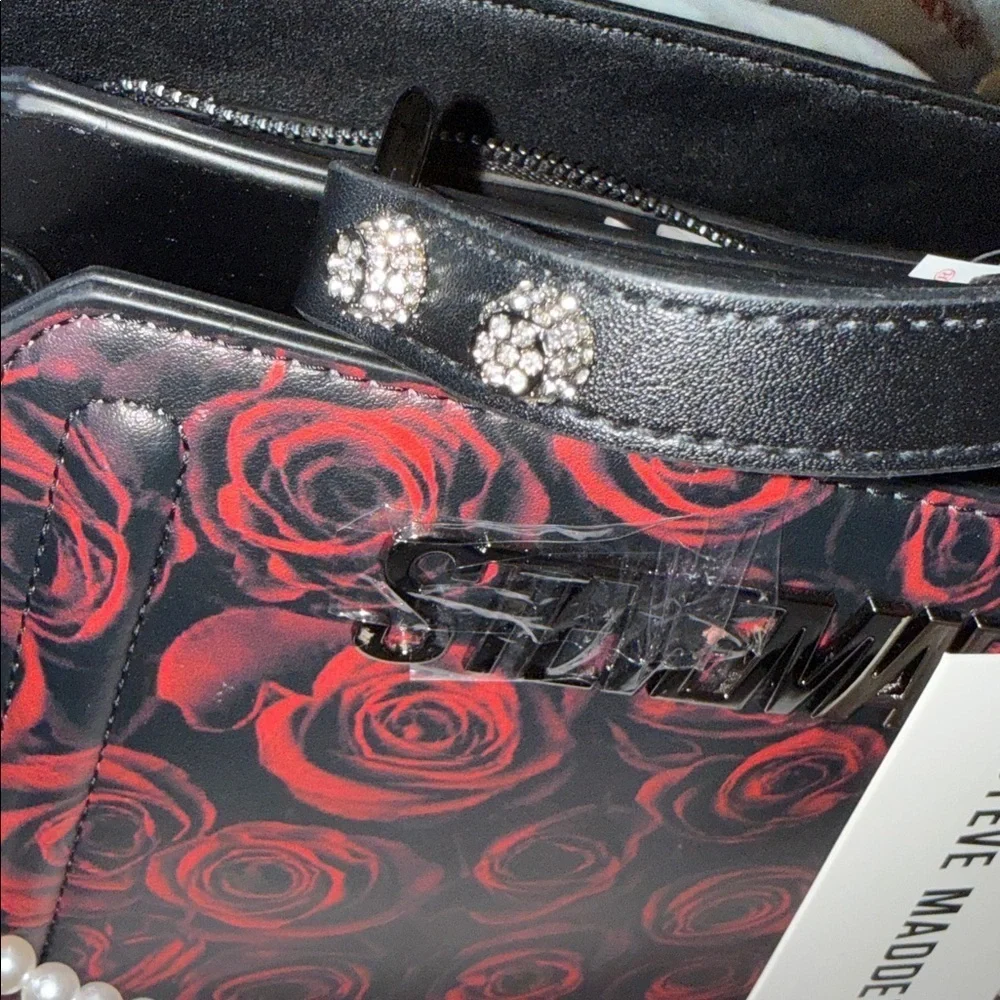 Steve Madden Roses Bevelyn Handbag with peals